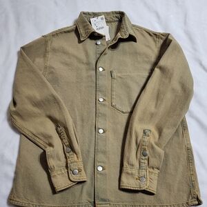 Zara Shirt Jacket Men S NWT Tan